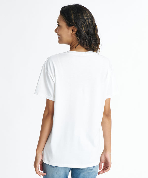 BILLABONG ウィメンズ DENIM APPRIQUE BOY FIT TEE Tシャツ 【2026年夏モデル】 WHT / L