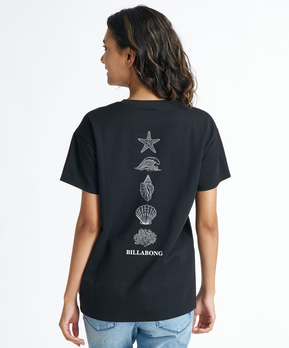 BILLABONG ウィメンズ SUMMER ICONS BOY FIT COOL TEE Tシャツ 【2026年夏モデル】 BPB / L