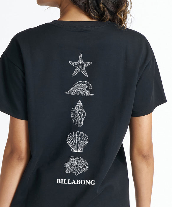 BILLABONG ウィメンズ SUMMER ICONS BOY FIT COOL TEE Tシャツ 【2026年夏モデル】 BPB / L