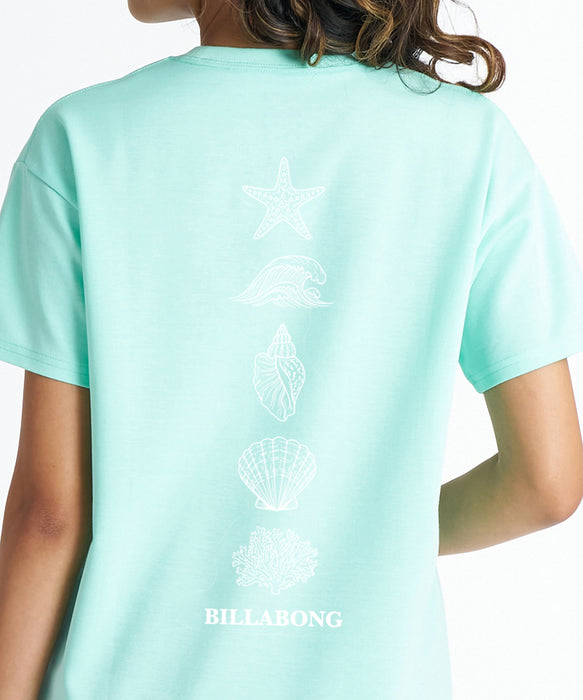 BILLABONG ウィメンズ SUMMER ICONS BOY FIT COOL TEE Tシャツ 【2026年夏モデル】 JAD / L