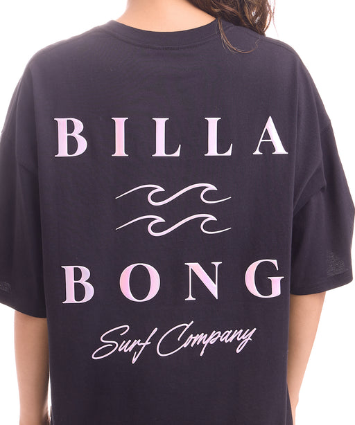 BILLABONG ウィメンズ SERIF CLEAN LOGO MEDIUM LOOSE TEE Tシャツ 【2026年夏モデル】 BLK / M