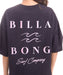 BILLABONG ウィメンズ SERIF CLEAN LOGO MEDIUM LOOSE TEE Tシャツ 【2026年夏モデル】 BLK / M