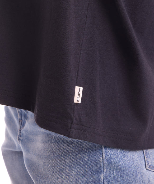 BILLABONG ウィメンズ SERIF CLEAN LOGO MEDIUM LOOSE TEE Tシャツ 【2026年夏モデル】 BLK / M