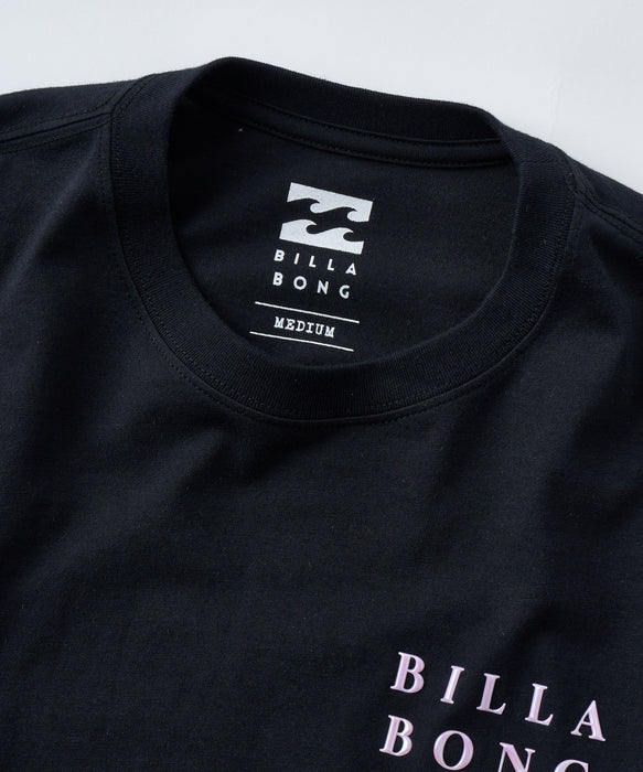 BILLABONG ウィメンズ SERIF CLEAN LOGO MEDIUM LOOSE TEE Tシャツ 【2026年夏モデル】 BLK / M