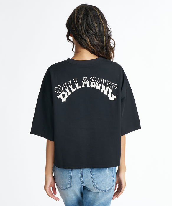 BILLABONG ウィメンズ HORIZON ARCH LOOSE CROPPED COOL TEE Tシャツ 【2026年夏モデル】 BPB / M