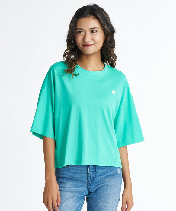 BILLABONG ウィメンズ HORIZON ARCH LOOSE CROPPED COOL TEE Tシャツ 【2026年夏モデル】 GMM0 / M
