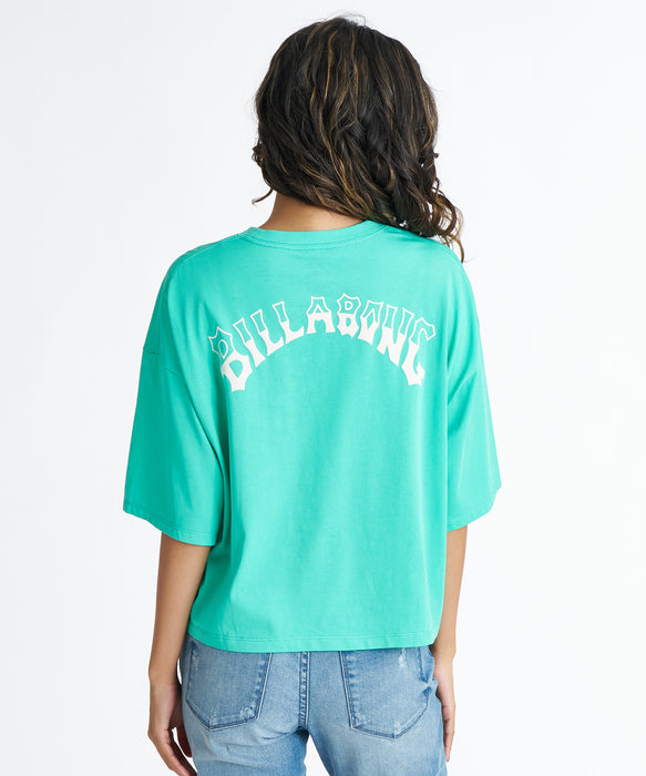 BILLABONG ウィメンズ HORIZON ARCH LOOSE CROPPED COOL TEE Tシャツ 【2026年夏モデル】 GMM0 / M