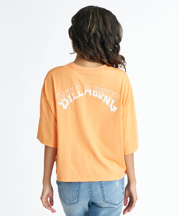 BILLABONG ウィメンズ HORIZON ARCH LOOSE CROPPED COOL TEE Tシャツ 【2026年夏モデル】 SUM / M