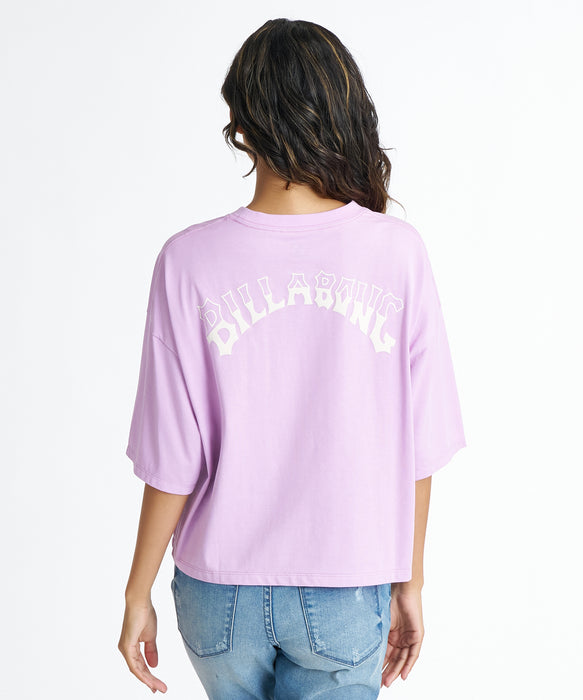 BILLABONG ウィメンズ HORIZON ARCH LOOSE CROPPED COOL TEE Tシャツ 【2026年夏モデル】 VGV / M