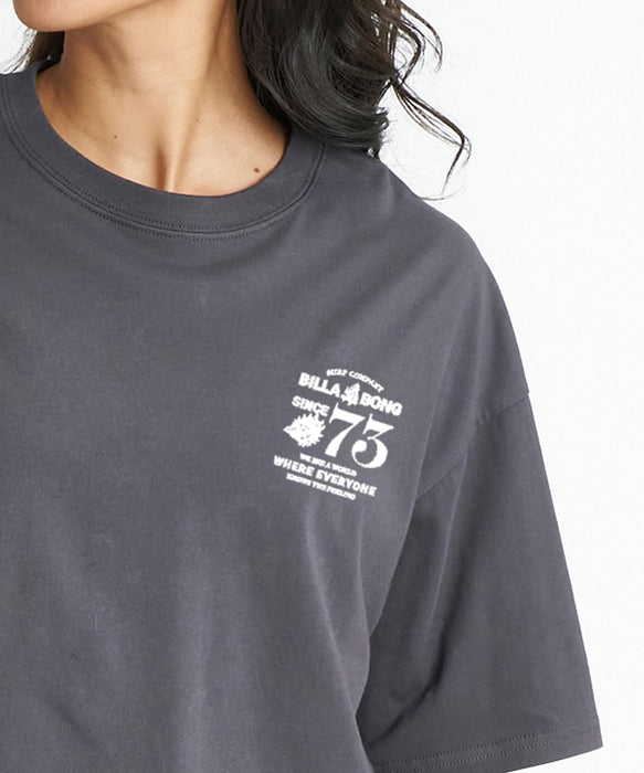 BILLABONG ウィメンズ RHOMBUS LOOSE CROPPED COOL DRY TEE Tシャツ 【2026年夏モデル】 OFB / M