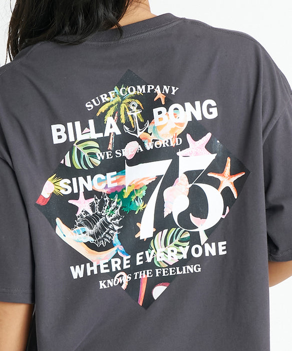 BILLABONG ウィメンズ RHOMBUS LOOSE CROPPED COOL DRY TEE Tシャツ 【2026年夏モデル】 OFB / M
