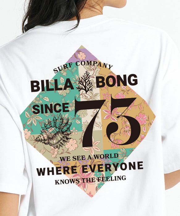 BILLABONG ウィメンズ RHOMBUS LOOSE CROPPED COOL DRY TEE Tシャツ 【2026年夏モデル】 WHT / M