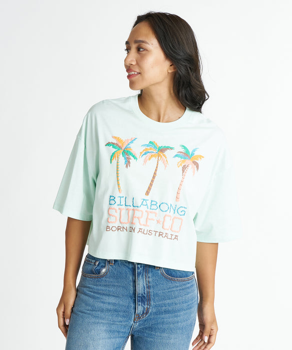 BILLABONG ウィメンズ FOUND IT PARADISE LS CROPPED TEE Tシャツ 【2026年夏モデル】 AGA / M