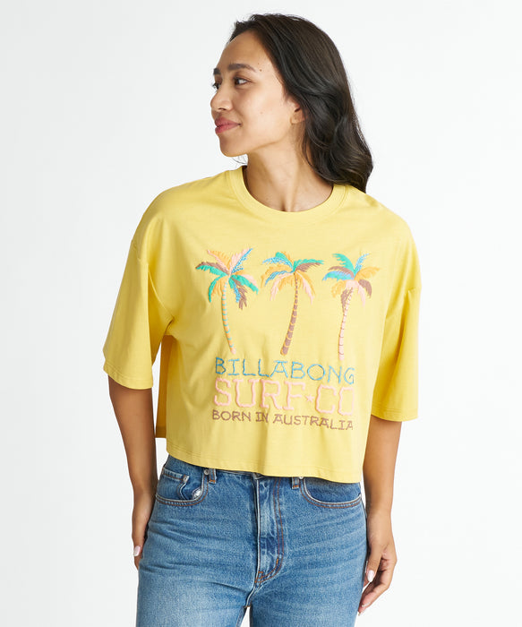 BILLABONG ウィメンズ FOUND IT PARADISE LS CROPPED TEE Tシャツ 【2026年夏モデル】 BAN / M