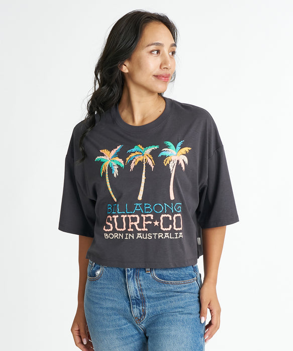 BILLABONG ウィメンズ FOUND IT PARADISE LS CROPPED TEE Tシャツ 【2026年夏モデル】 OFB / M