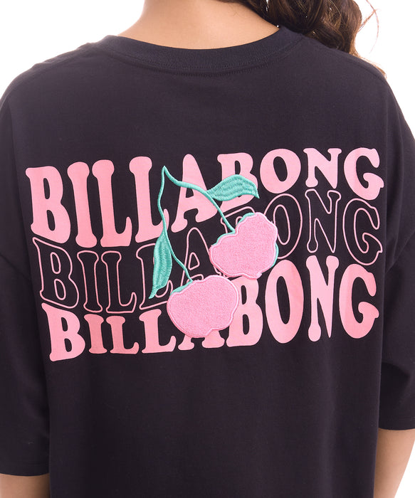 BILLABONG ウィメンズ CHERRY WIDE LOOSE CROPPED TEE Tシャツ 【2026年夏モデル】 BLK / M