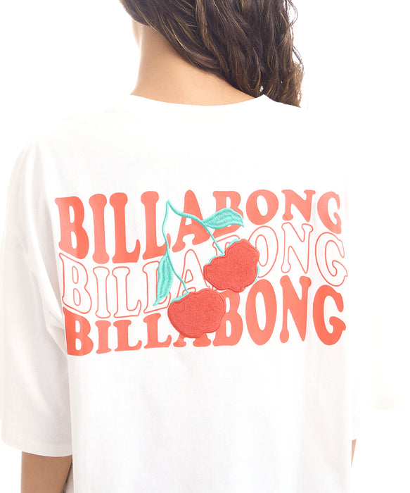 BILLABONG ウィメンズ CHERRY WIDE LOOSE CROPPED TEE Tシャツ 【2026年夏モデル】 SCS / M