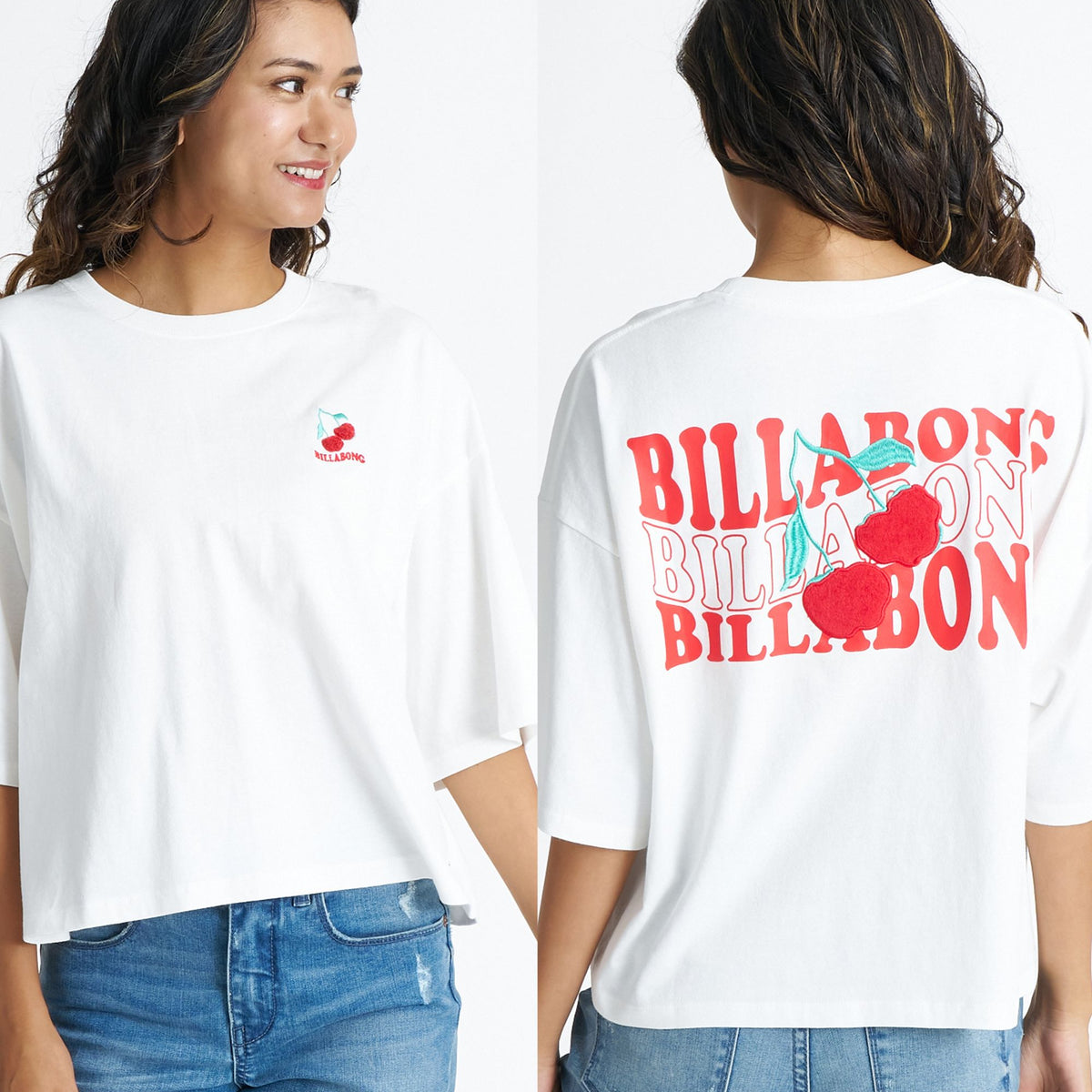 BILLABONG ウィメンズ 【WIDE LOOSE CROPPED】 CHERRY WIDE LOOSE
