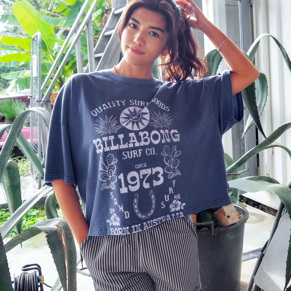 BILLABONG ウィメンズ 【速乾・軽量・UVカット】【WIDE LOOSE CROPPED