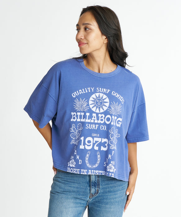 BILLABONG ウィメンズ SUN ECHOES WL CROPPED COOL DRY TEE Tシャツ 【2026年夏モデル】 DBU1 / M