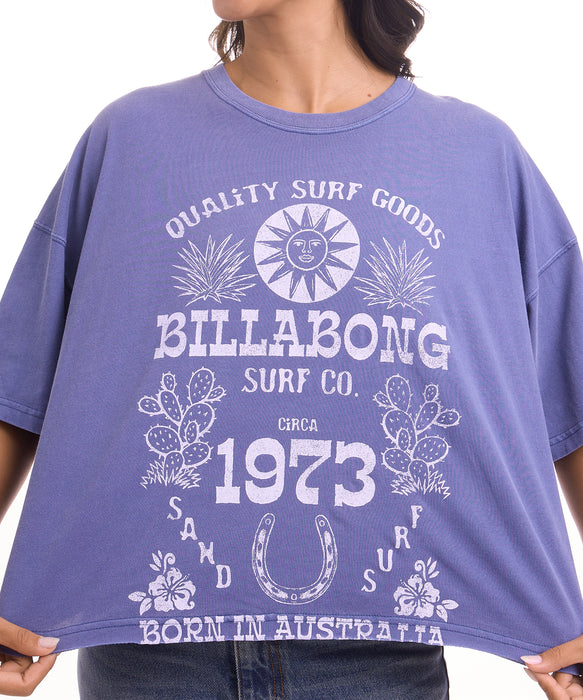 BILLABONG ウィメンズ SUN ECHOES WL CROPPED COOL DRY TEE Tシャツ 【2026年夏モデル】 DBU1 / M