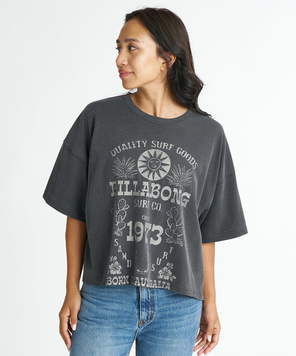 BILLABONG ウィメンズ SUN ECHOES WL CROPPED COOL DRY TEE Tシャツ 【2026年夏モデル】 OFB / M