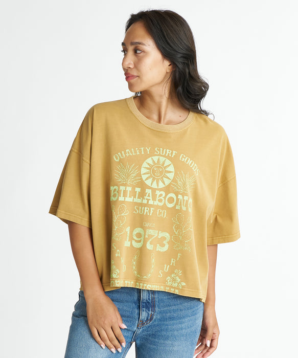 BILLABONG ウィメンズ SUN ECHOES WL CROPPED COOL DRY TEE Tシャツ 【2026年夏モデル】 WDH / M