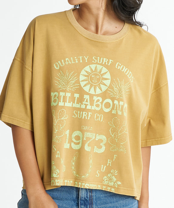 BILLABONG ウィメンズ SUN ECHOES WL CROPPED COOL DRY TEE Tシャツ 【2026年夏モデル】 WDH / M