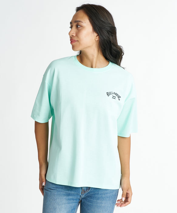 BILLABONG ウィメンズ SQUARE MEDIUM LOOSE COOL TEE Tシャツ 【2026年夏モデル】 AGA / L