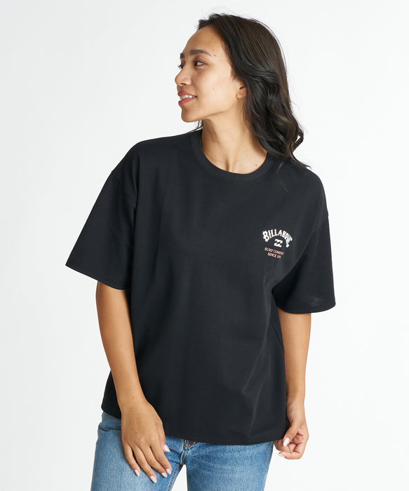 BILLABONG ウィメンズ SQUARE MEDIUM LOOSE COOL TEE Tシャツ 【2026年夏モデル】 BPB / L