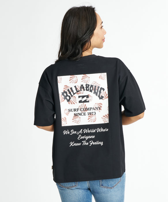 BILLABONG ウィメンズ SQUARE MEDIUM LOOSE COOL TEE Tシャツ 【2026年夏モデル】 BPB / L