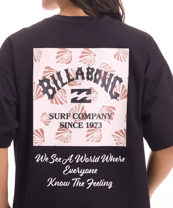 BILLABONG ウィメンズ SQUARE MEDIUM LOOSE COOL TEE Tシャツ 【2026年夏モデル】 BPB / L