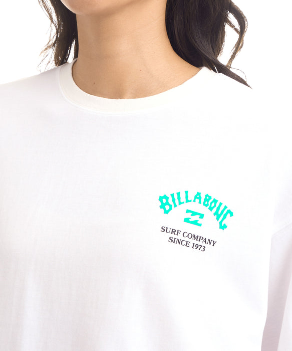 BILLABONG ウィメンズ SQUARE MEDIUM LOOSE COOL TEE Tシャツ 【2026年夏モデル】 WHT2 / L