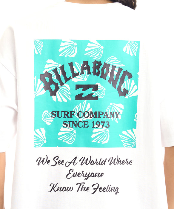 BILLABONG ウィメンズ SQUARE MEDIUM LOOSE COOL TEE Tシャツ 【2026年夏モデル】 WHT2 / L