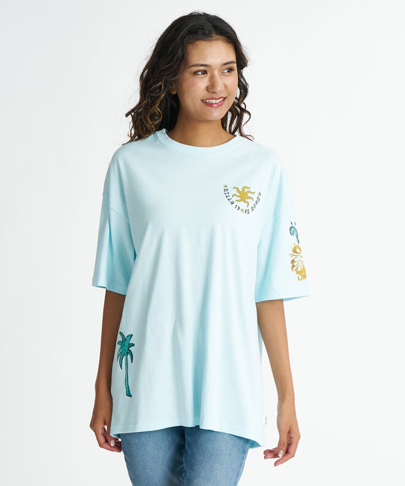 BILLABONG ウィメンズ GRAHIC LOOSE FIT COOL DRY TEE Tシャツ 【2026年夏モデル】 CWR / M