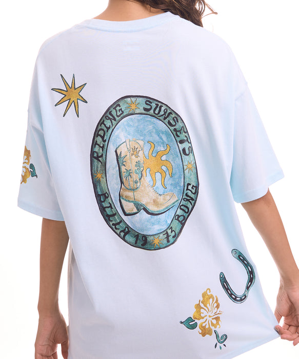 BILLABONG ウィメンズ GRAHIC LOOSE FIT COOL DRY TEE Tシャツ 【2026年夏モデル】 CWR / M