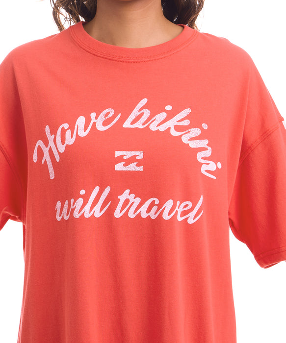 BILLABONG ウィメンズ GRAHIC LOOSE FIT COOL DRY TEE Tシャツ 【2026年夏モデル】 FTR / M