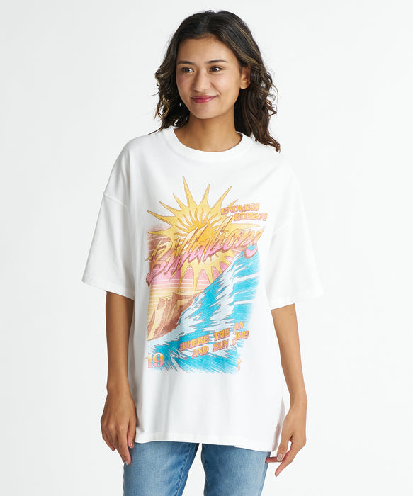 BILLABONG ウィメンズ GRAHIC LOOSE FIT COOL DRY TEE Tシャツ 【2026年夏モデル】 SCS / M