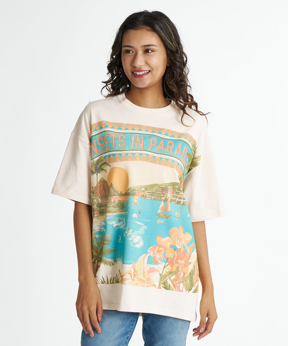 BILLABONG ウィメンズ GRAHIC LOOSE FIT COOL DRY TEE Tシャツ 【2026年夏モデル】 WCP / M