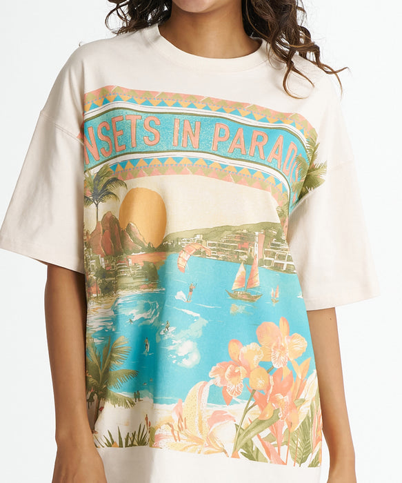 BILLABONG ウィメンズ GRAHIC LOOSE FIT COOL DRY TEE Tシャツ 【2026年夏モデル】 WCP / M