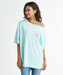 BILLABONG ウィメンズ OFF SHOULDER CORAL LOOSE FIT TEE Tシャツ 【2026年夏モデル】 CWR / M