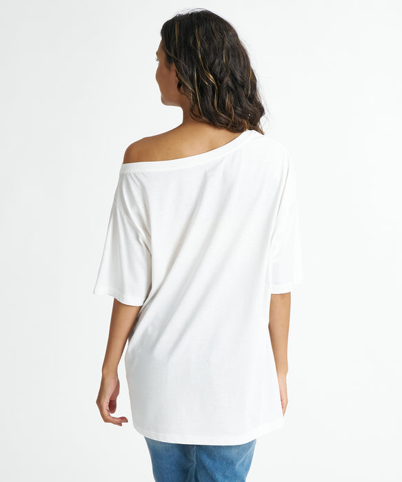 BILLABONG ウィメンズ OFF SHOULDER CORAL LOOSE FIT TEE Tシャツ 【2026年夏モデル】 SCS / M