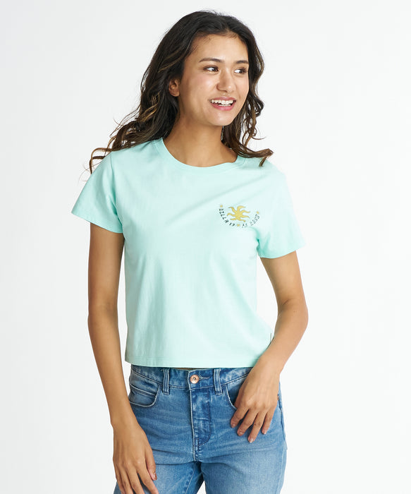 BILLABONG ウィメンズ GRAPHIC BABY FIT TEE Tシャツ 【2026年夏モデル】 AGA / M