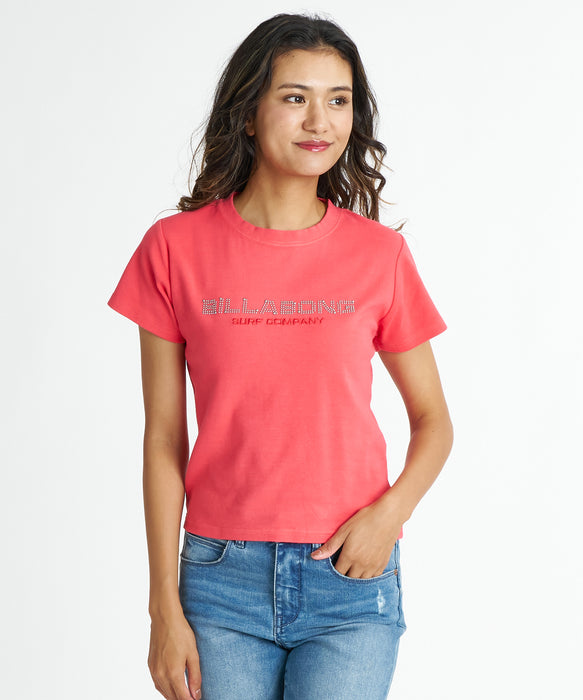 BILLABONG ウィメンズ STUDS LOGO BABY FIT TEE Tシャツ 【2026年夏モデル】 FTR / M