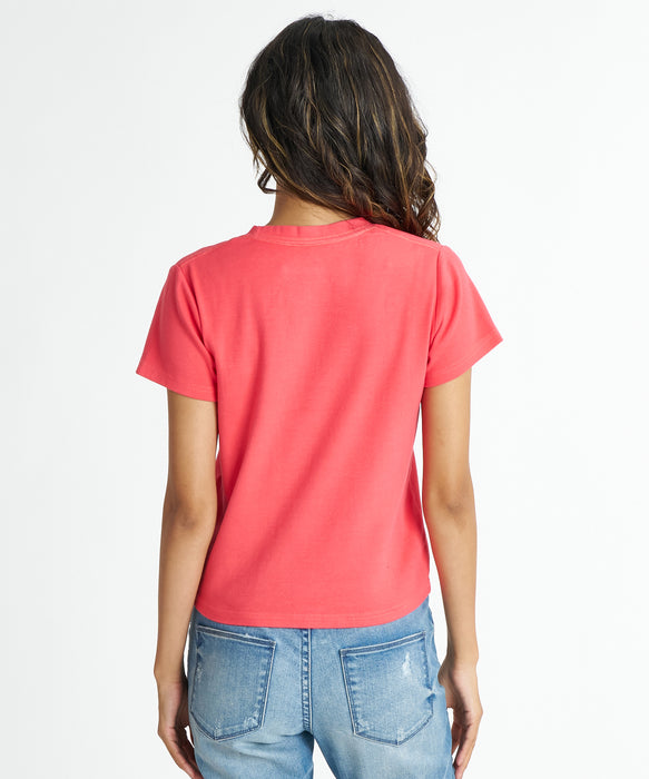 BILLABONG ウィメンズ STUDS LOGO BABY FIT TEE Tシャツ 【2026年夏モデル】 FTR / M