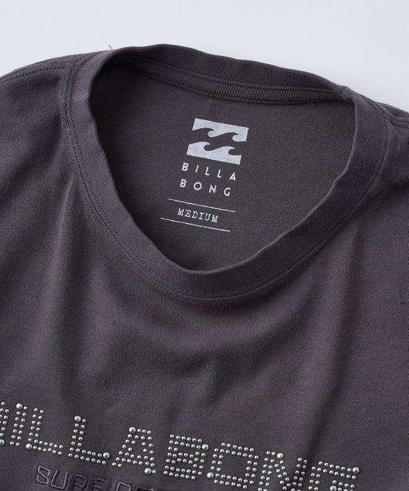 BILLABONG ウィメンズ STUDS LOGO BABY FIT TEE Tシャツ 【2026年夏モデル】 OFB / M