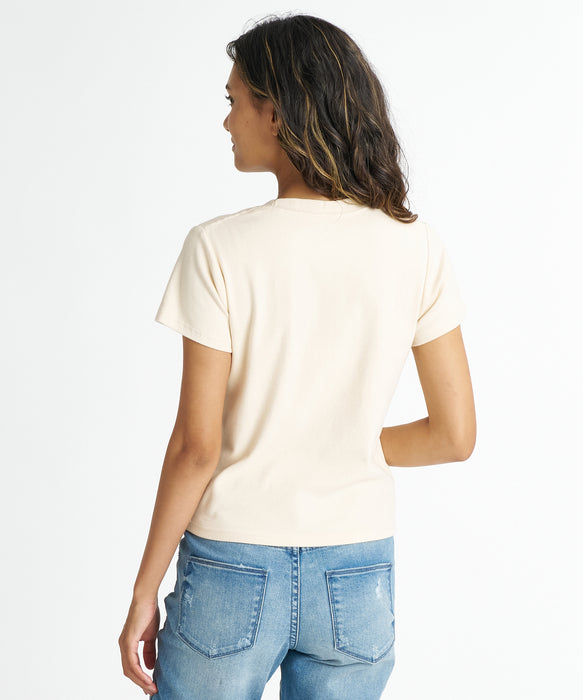 BILLABONG ウィメンズ STUDS LOGO BABY FIT TEE Tシャツ 【2026年夏モデル】 WCP / M