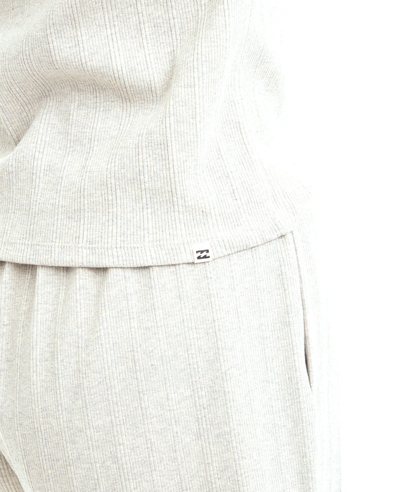BILLABONG ウィメンズ RONDOM RIB BABY FIT TEE Tシャツ 【2026年夏モデル】 GRH / L