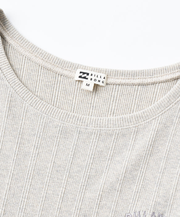 BILLABONG ウィメンズ RONDOM RIB BABY FIT TEE Tシャツ 【2026年夏モデル】 GRH / L