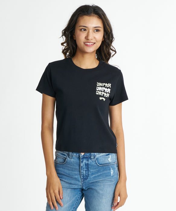 BILLABONG ウィメンズ DESTINATION JAPAN TEE Tシャツ 【2026年夏モデル】 BLK / M